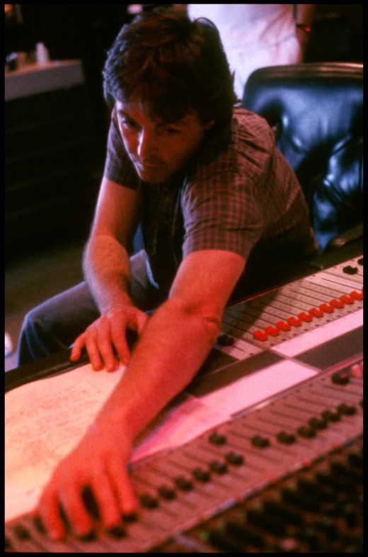 © 1981 Paul McCartney Photographer: Linda McCartney Paul at AIR London Studios, 1981.